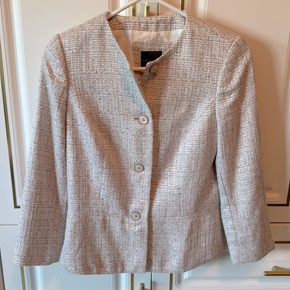 The Limited gray tweed blazer XS